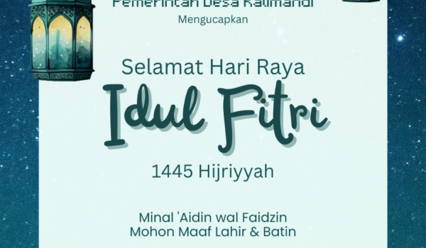 Idul Fitri 1 Syawal 1445 H